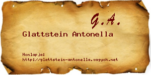 Glattstein Antonella névjegykártya
